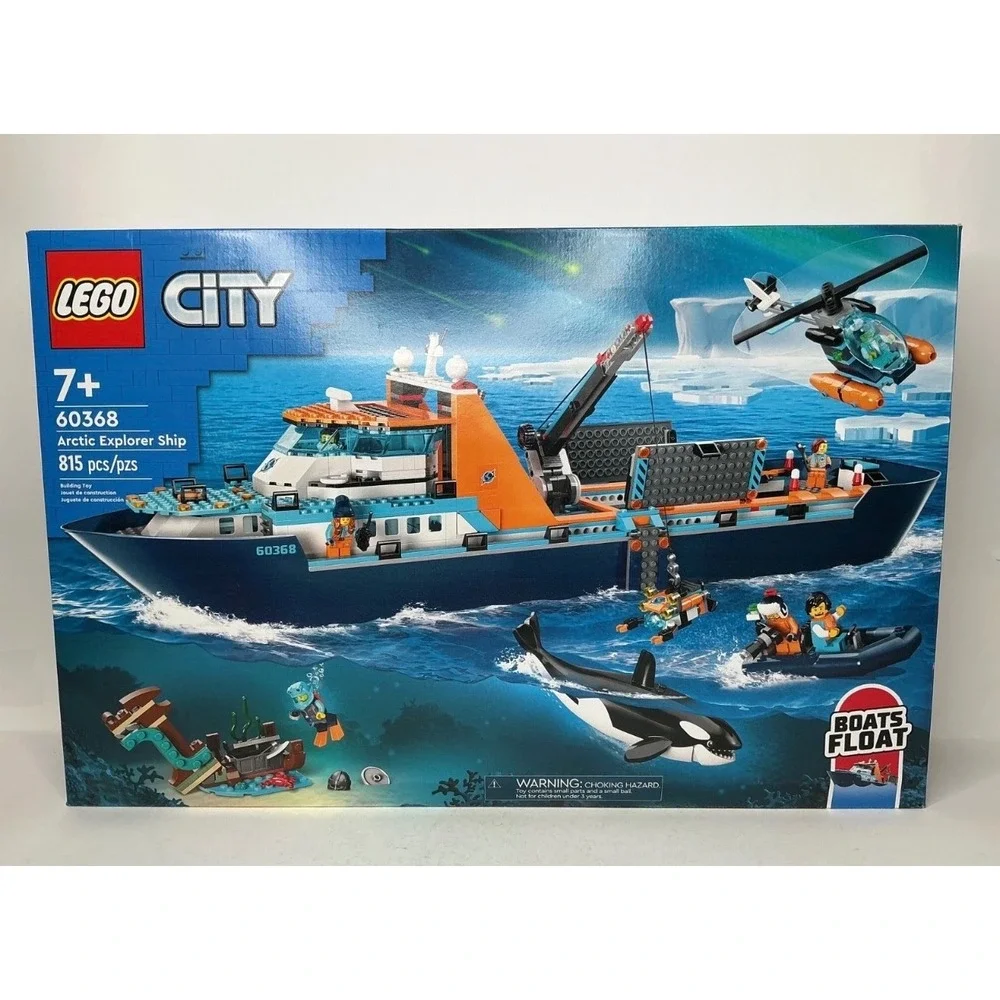 LEGO City Arctic Explorer Ship 60368 Floating Boat Building Set 815 Pcs NEW
